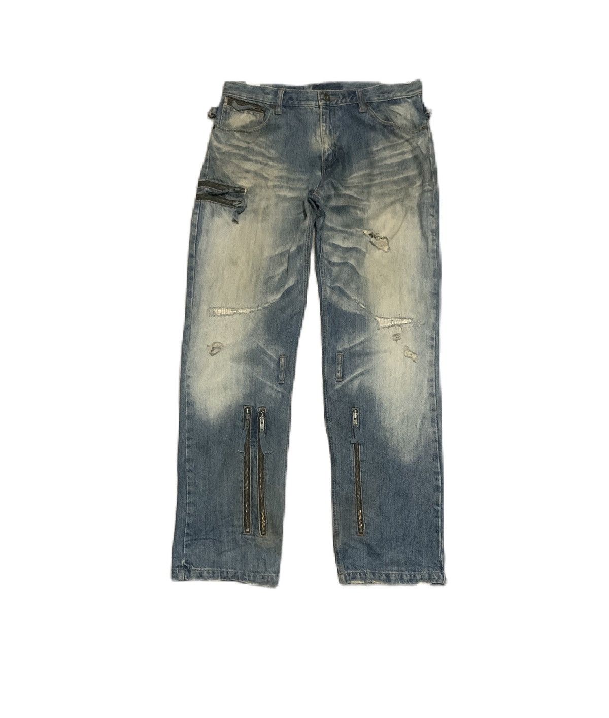 If Six Was Nine Vintage Japanese Brand Bondage Baggy Jeans Size US 34 / EU 50 - 1 Thumbnail