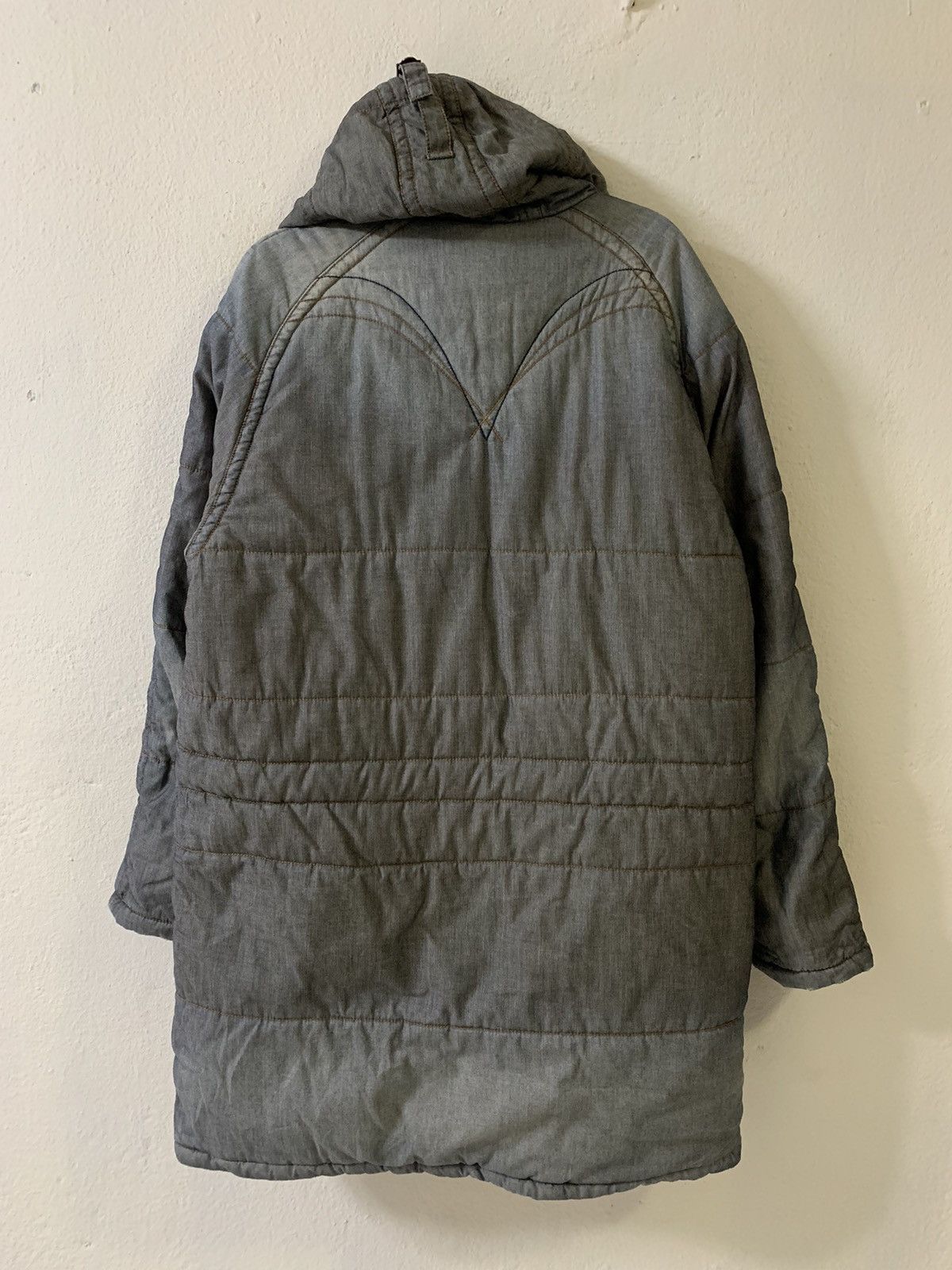 Levi's Levis Denim Padded Long Jacket Size US L / EU 52-54 / 3 - 10 Thumbnail
