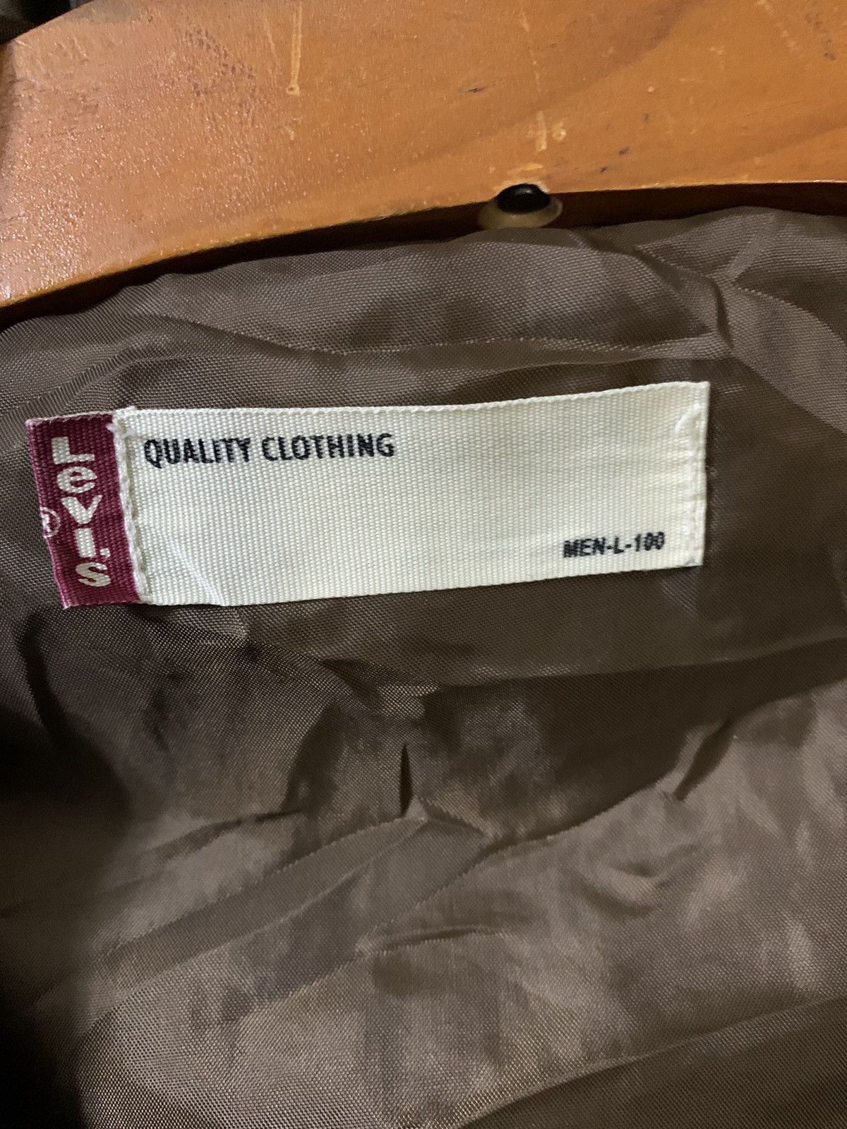 Levi's Levis Denim Padded Long Jacket Size US L / EU 52-54 / 3 - 7 Thumbnail