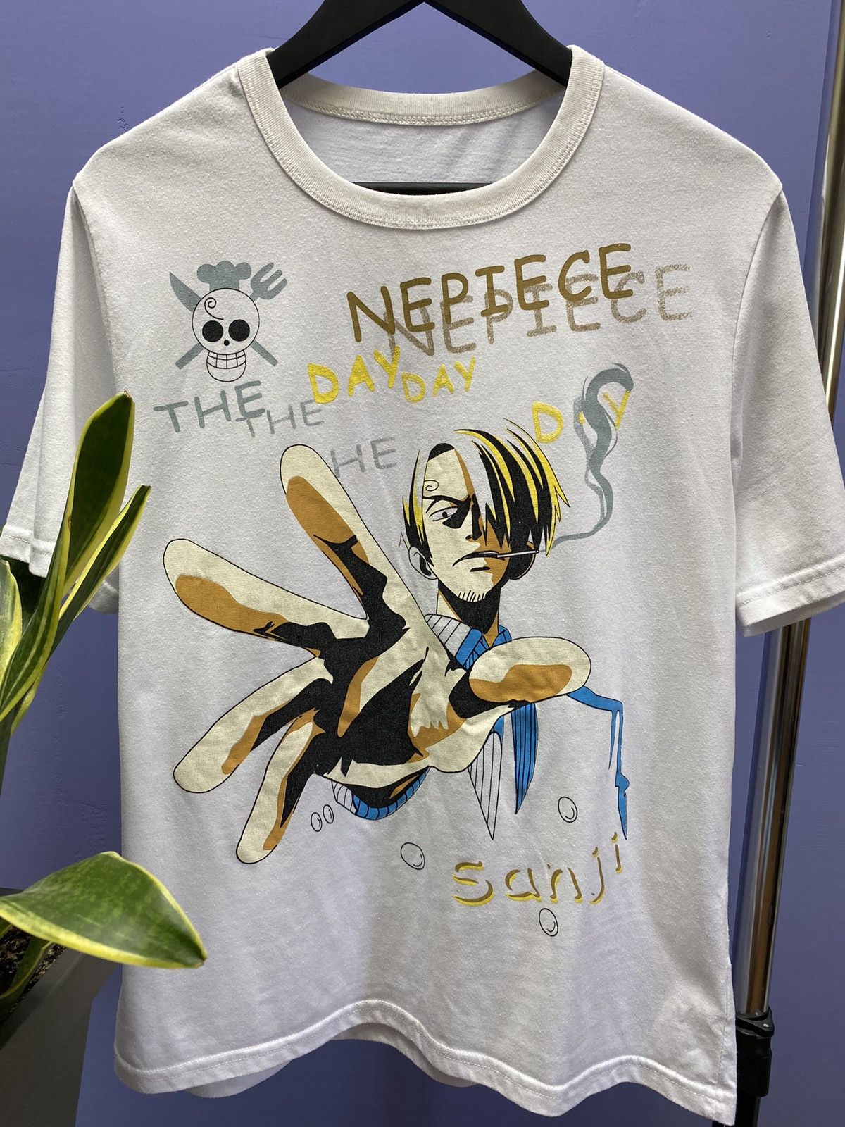 Anime One Piece Sanji Japanese Anime T Shirt Size US XL / EU 56 / 4 - 7 Thumbnail