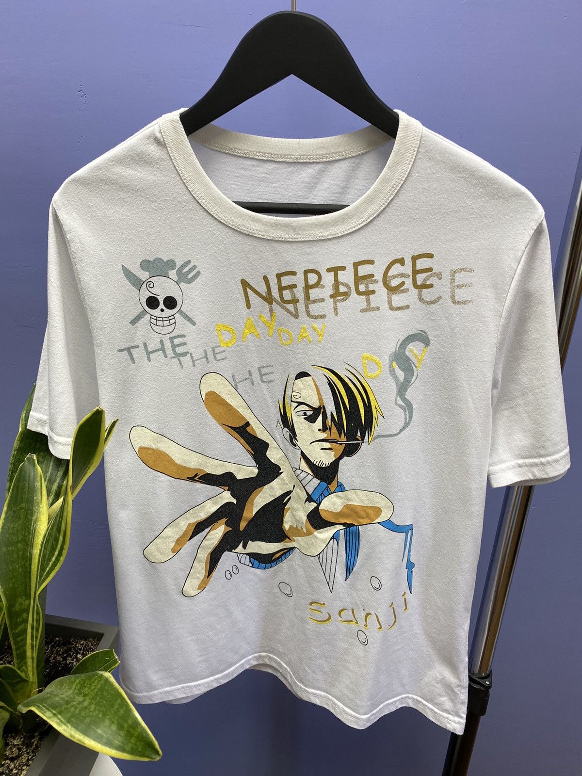 Anime One Piece Sanji Japanese Anime T Shirt Size US XL / EU 56 / 4 - 5 Thumbnail