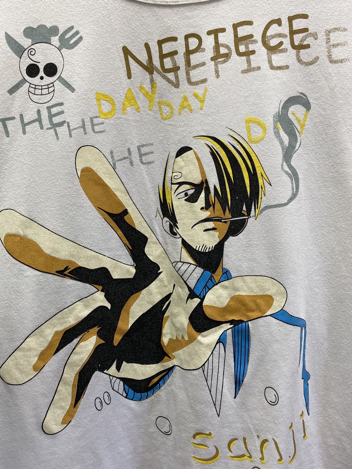Anime One Piece Sanji Japanese Anime T Shirt Size US XL / EU 56 / 4 - 8 Thumbnail