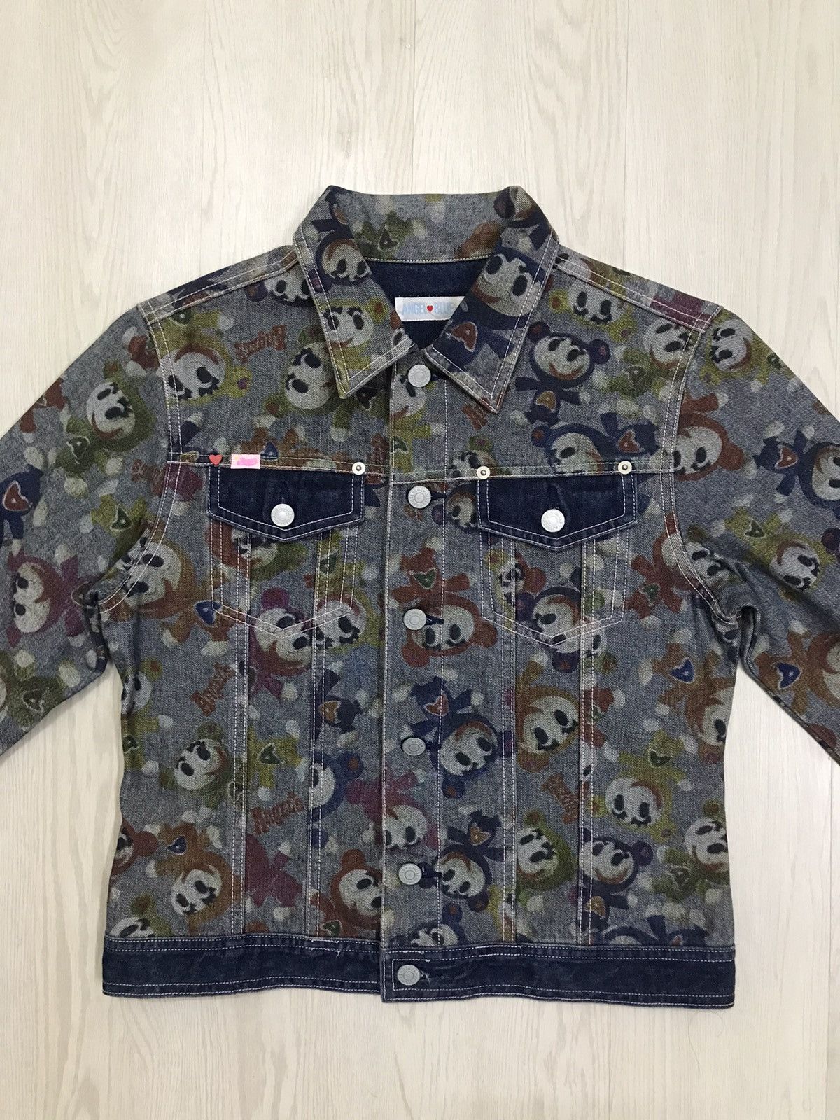 Hysteric Glamour Angel Blue Hysteric Glamour Denim Jacket Full Print Size L / US 10 / IT 46 - 12 Thumbnail