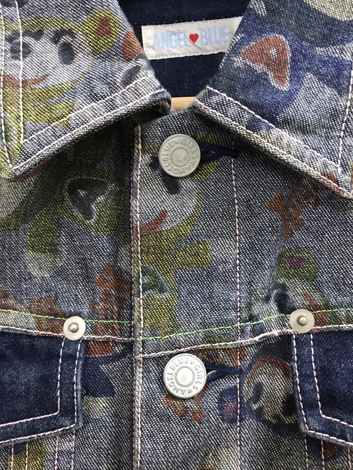 Hysteric Glamour Angel Blue Hysteric Glamour Denim Jacket Full Print Size L / US 10 / IT 46 - 15 Thumbnail