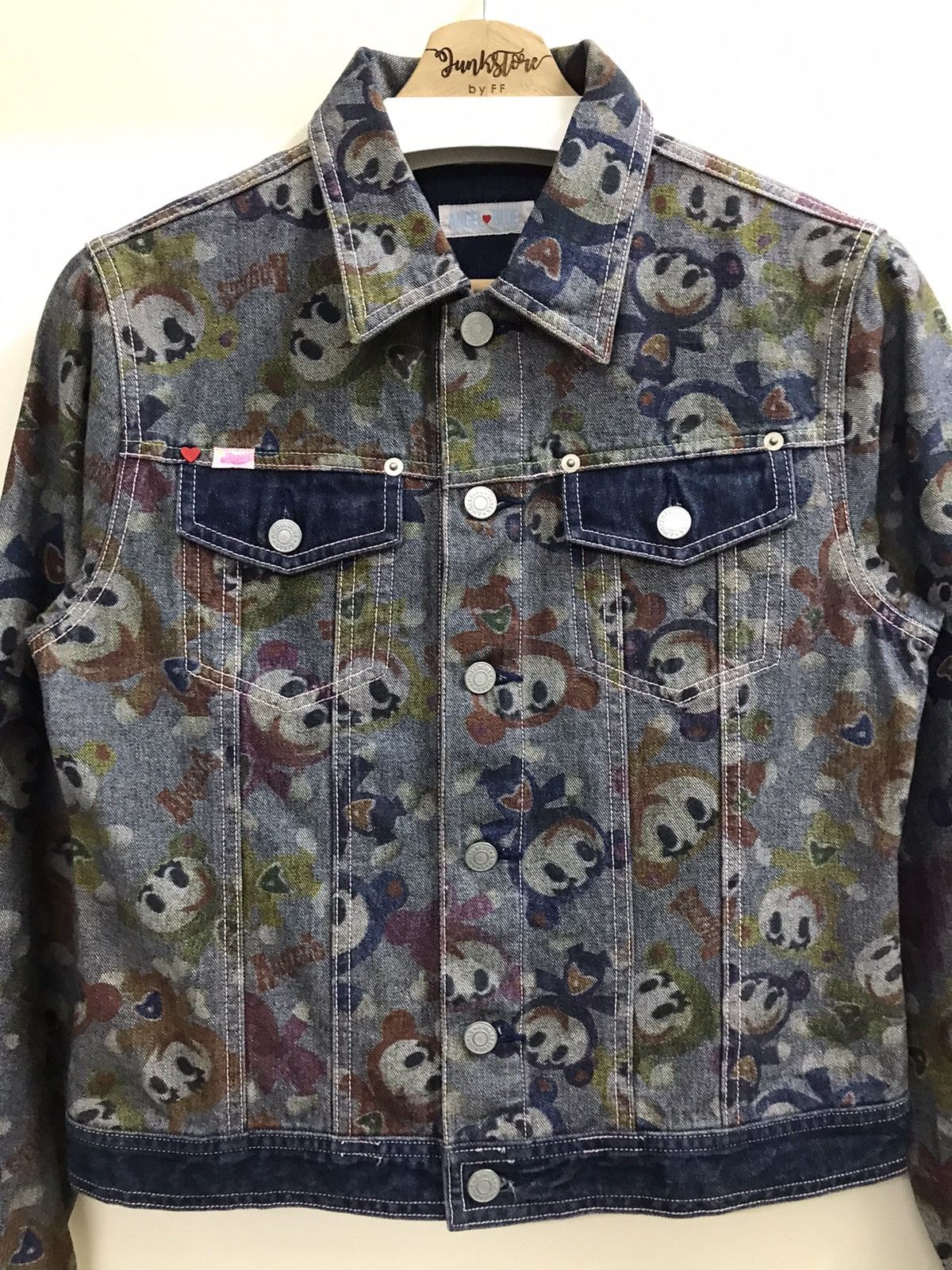 Hysteric Glamour Angel Blue Hysteric Glamour Denim Jacket Full Print Size L / US 10 / IT 46 - 4 Thumbnail