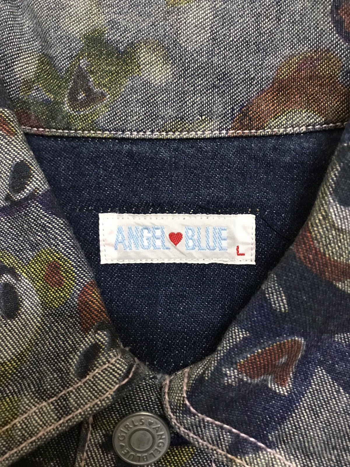 Hysteric Glamour Angel Blue Hysteric Glamour Denim Jacket Full Print Size L / US 10 / IT 46 - 18 Thumbnail