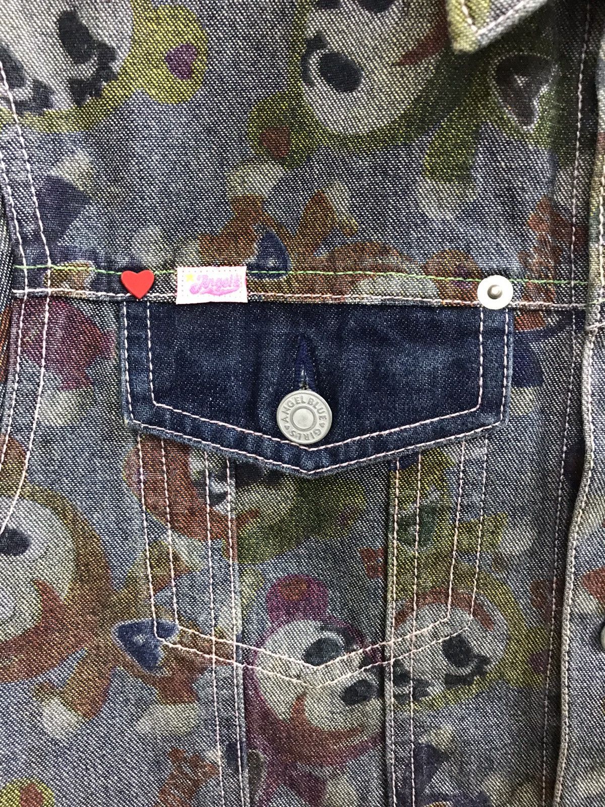 Hysteric Glamour Angel Blue Hysteric Glamour Denim Jacket Full Print Size L / US 10 / IT 46 - 16 Thumbnail