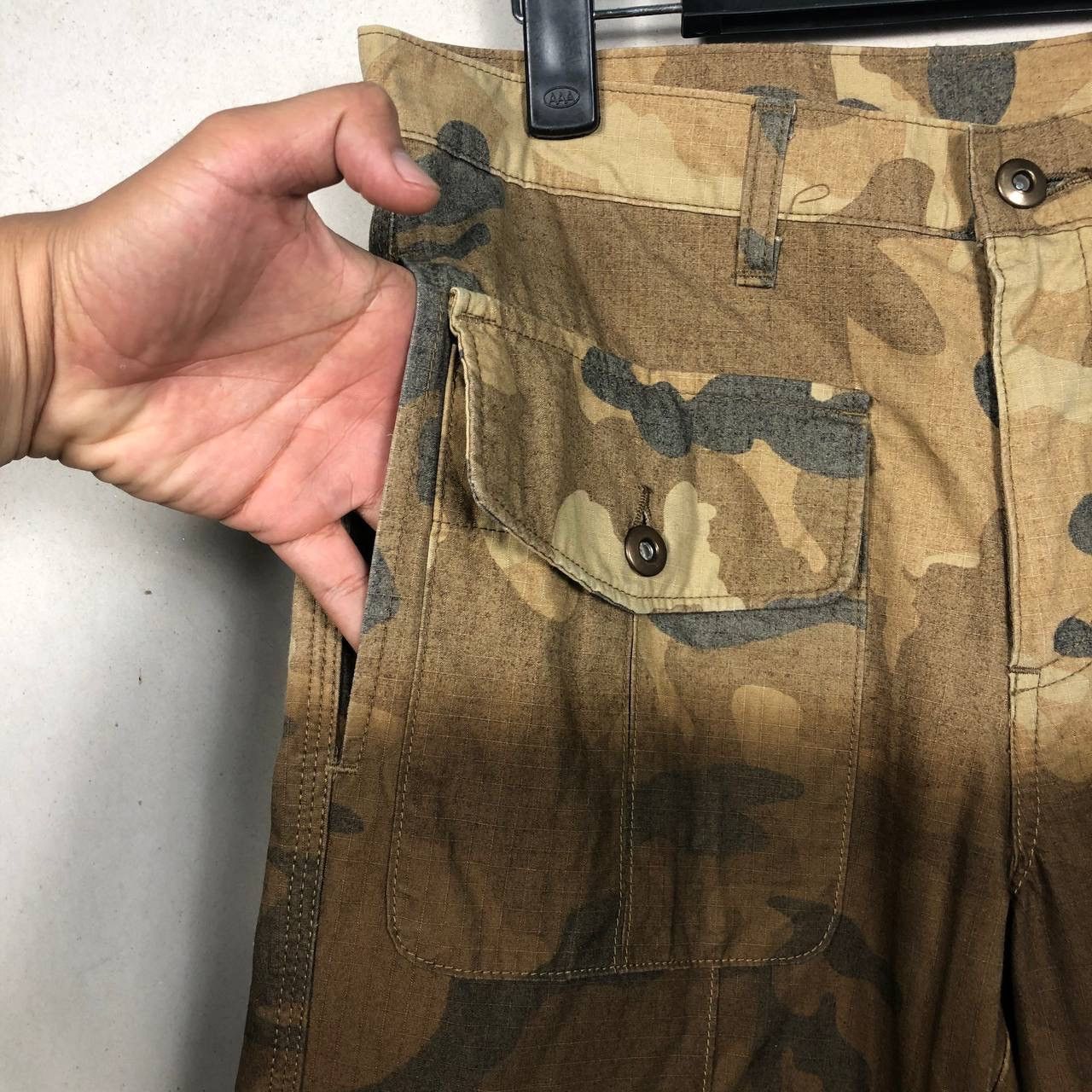 If Six Was Nine × Japanese Brand Vintage Camouflage Two Tones Brown Army Military Pants Size US 31 - 5 Thumbnail