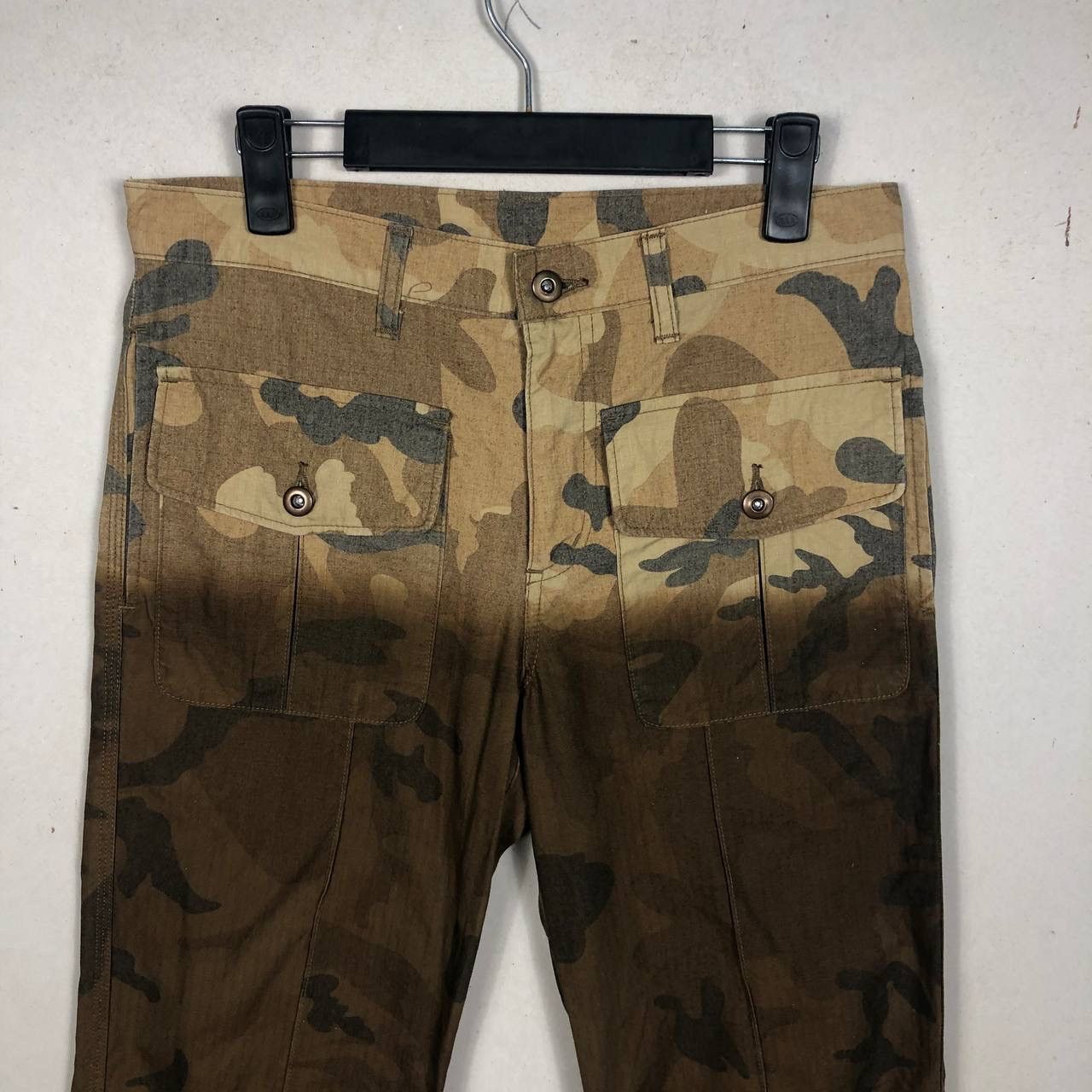 If Six Was Nine × Japanese Brand Vintage Camouflage Two Tones Brown Army Military Pants Size US 31 - 3 Thumbnail