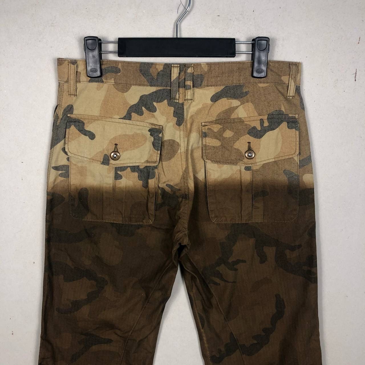 If Six Was Nine × Japanese Brand Vintage Camouflage Two Tones Brown Army Military Pants Size US 31 - 4 Thumbnail