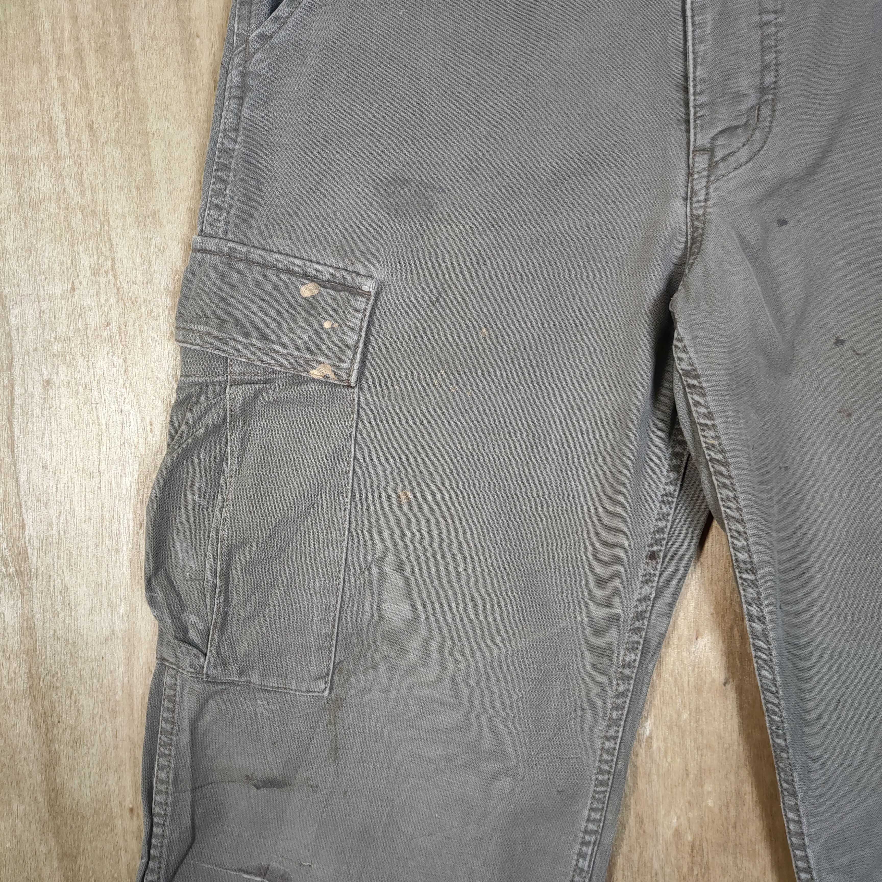 Carhartt × Vintage CARHARTT FADED BROWN STAIN WORKWEAR CARGO PANTS Size US 30 / EU 46 - 5 Thumbnail