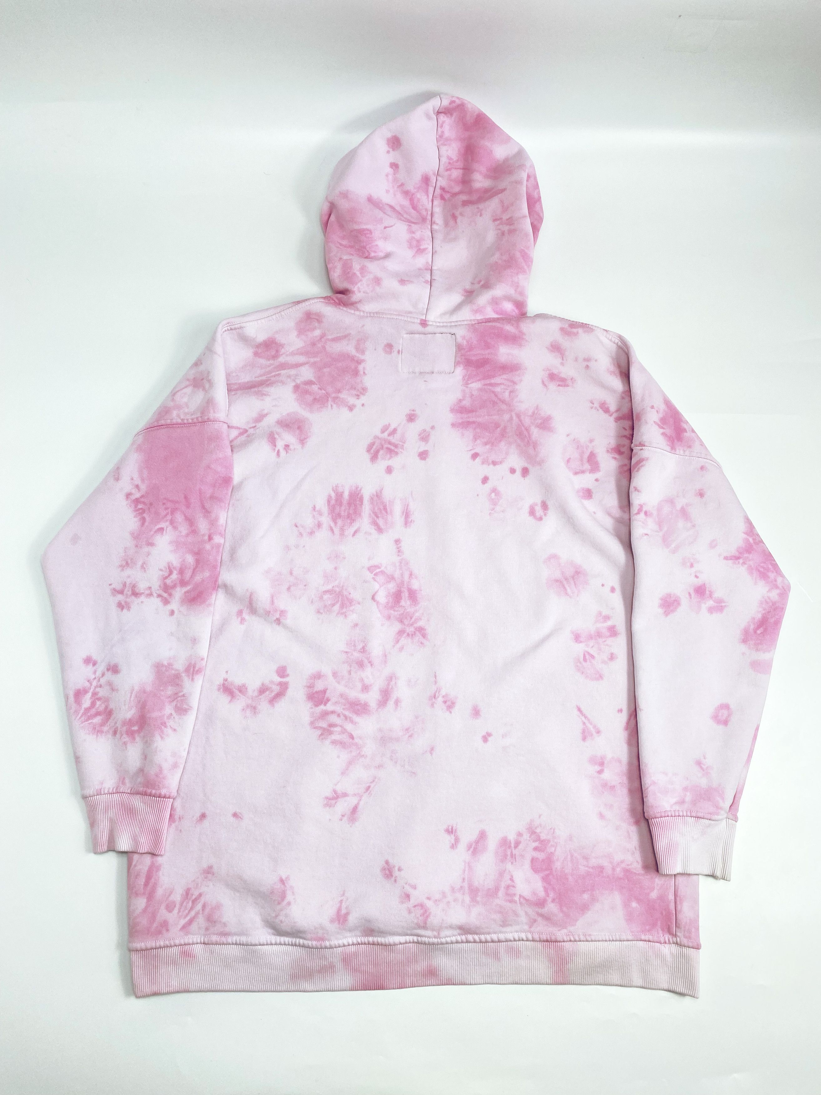 Vintage × Von Dutch Von Dutch Pink Dyed Big Logo Oversized Hoodie Size US M / EU 48-50 / 2 - 3 Thumbnail