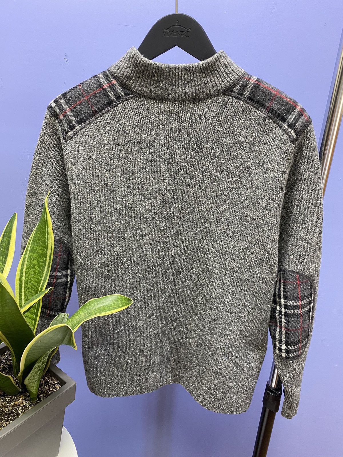 Burberry Burberry Nova Check Sweater Turtleneck Knit Men’s M Grey Size US M / EU 48-50 / 2 - 21 Thumbnail