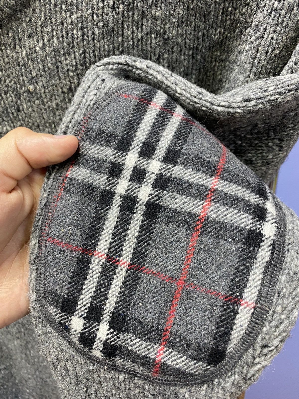 Burberry Burberry Nova Check Sweater Turtleneck Knit Men’s M Grey Size US M / EU 48-50 / 2 - 6 Thumbnail