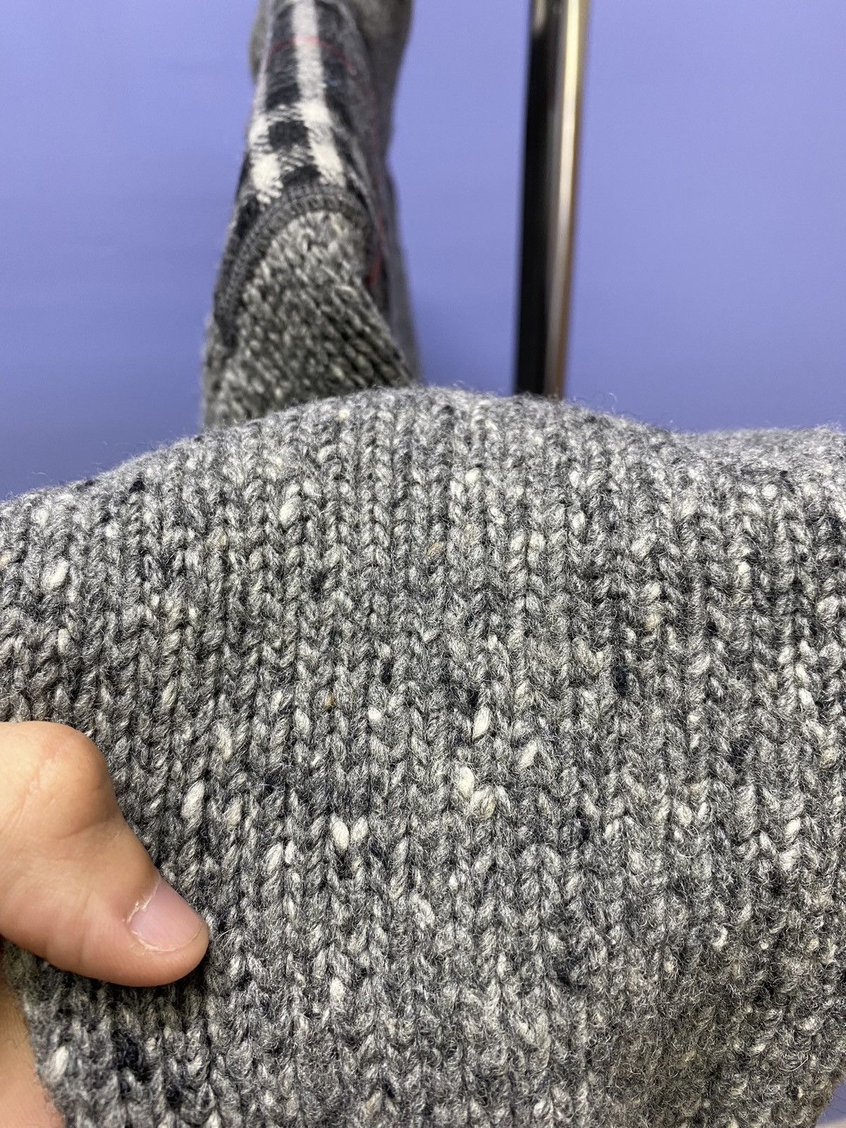 Burberry Burberry Nova Check Sweater Turtleneck Knit Men’s M Grey Size US M / EU 48-50 / 2 - 13 Thumbnail