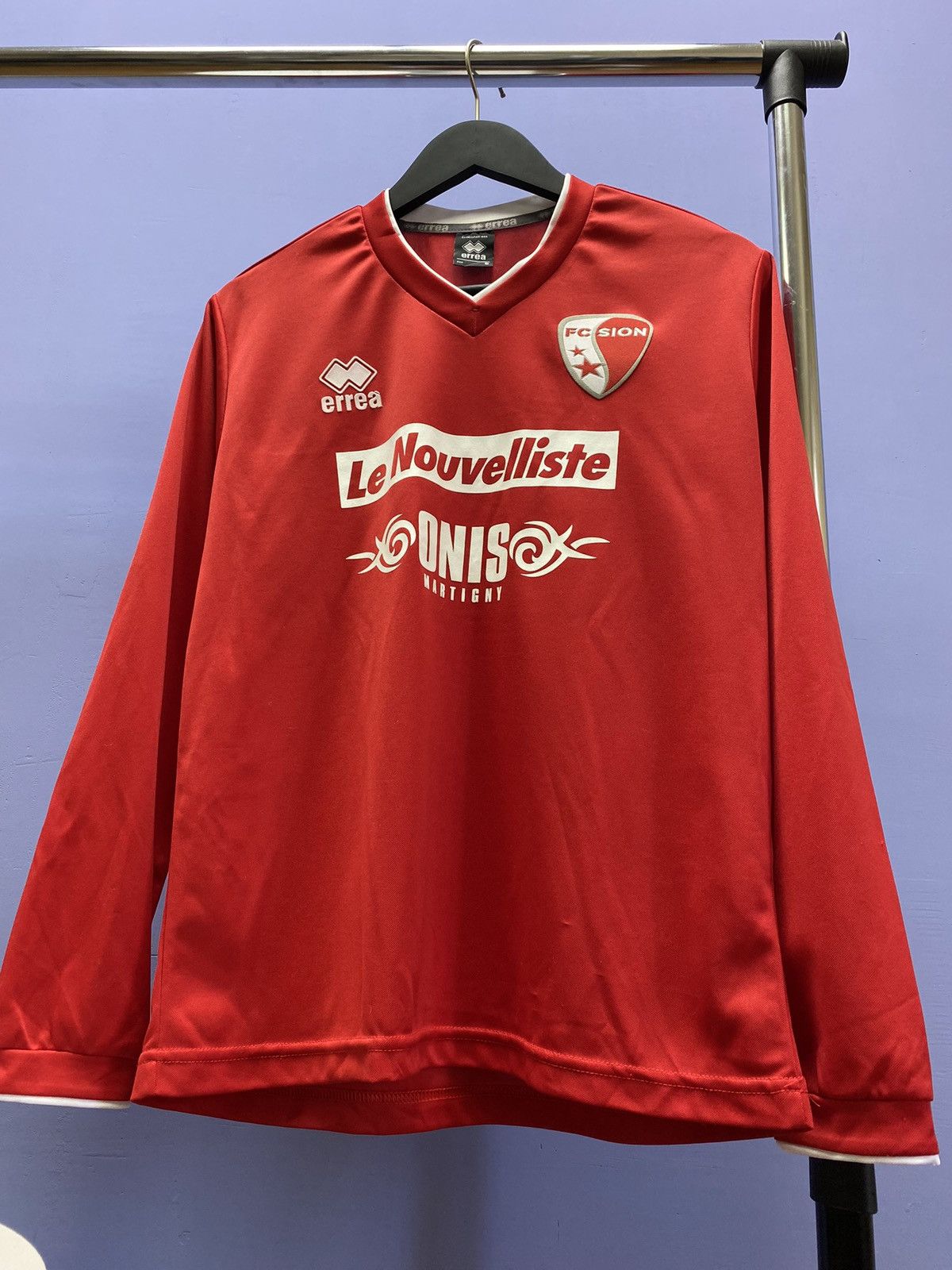 Other Errea 2012 2013 FC Sion Long Sleeve Soccer Jersey Size US S / EU 44-46 / 1 - 2 Thumbnail