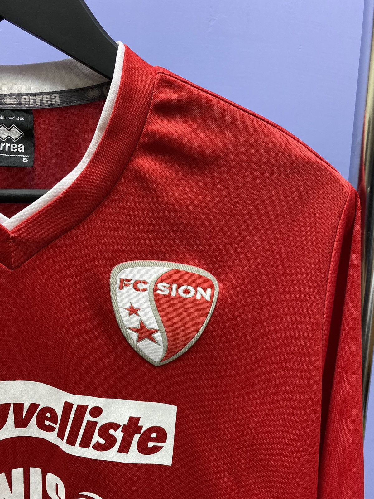 Other Errea 2012 2013 FC Sion Long Sleeve Soccer Jersey Size US S / EU 44-46 / 1 - 11 Thumbnail