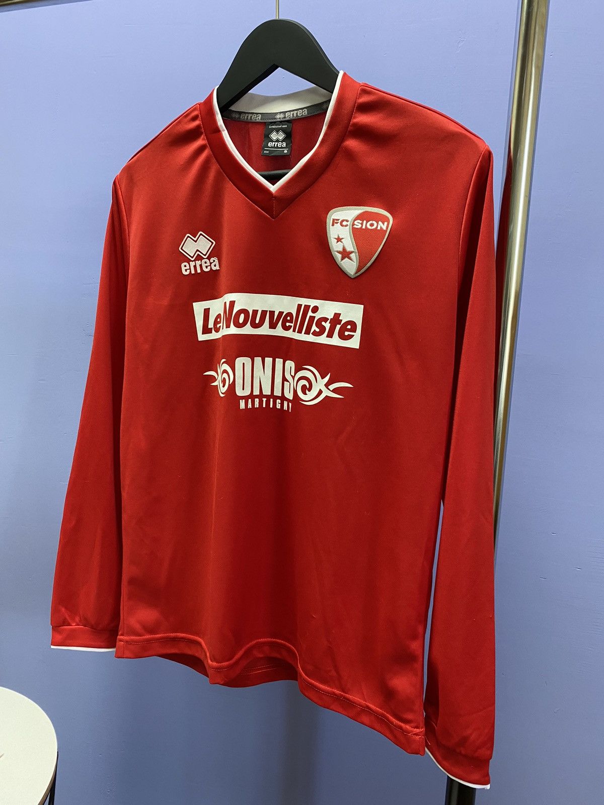 Other Errea 2012 2013 FC Sion Long Sleeve Soccer Jersey Size US S / EU 44-46 / 1 - 3 Thumbnail