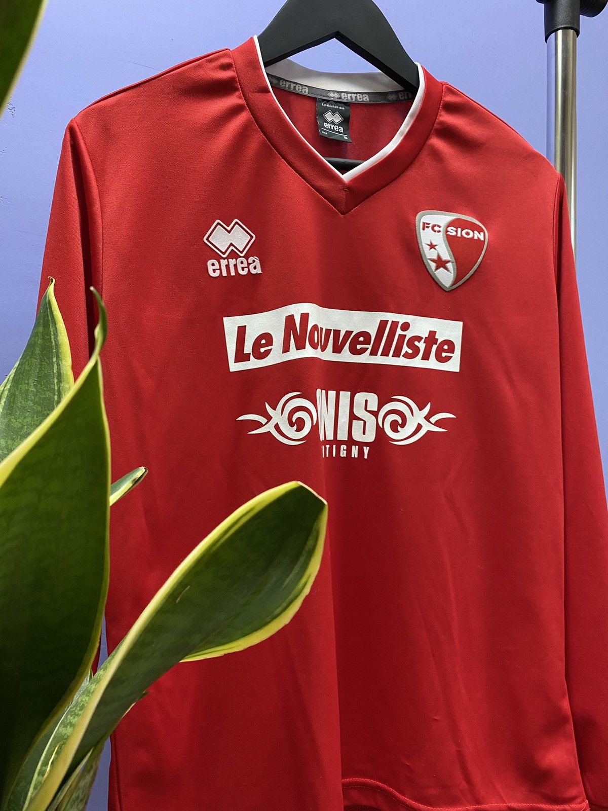 Other Errea 2012 2013 FC Sion Long Sleeve Soccer Jersey Size US S / EU 44-46 / 1 - 6 Thumbnail