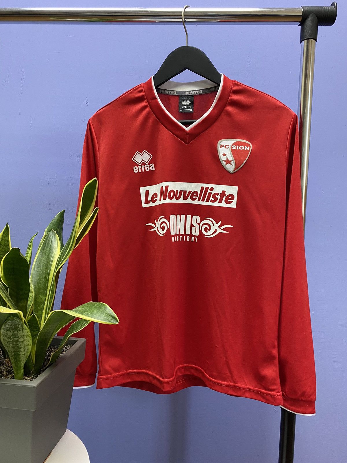 Other Errea 2012 2013 FC Sion Long Sleeve Soccer Jersey Size US S / EU 44-46 / 1 - 1 Thumbnail
