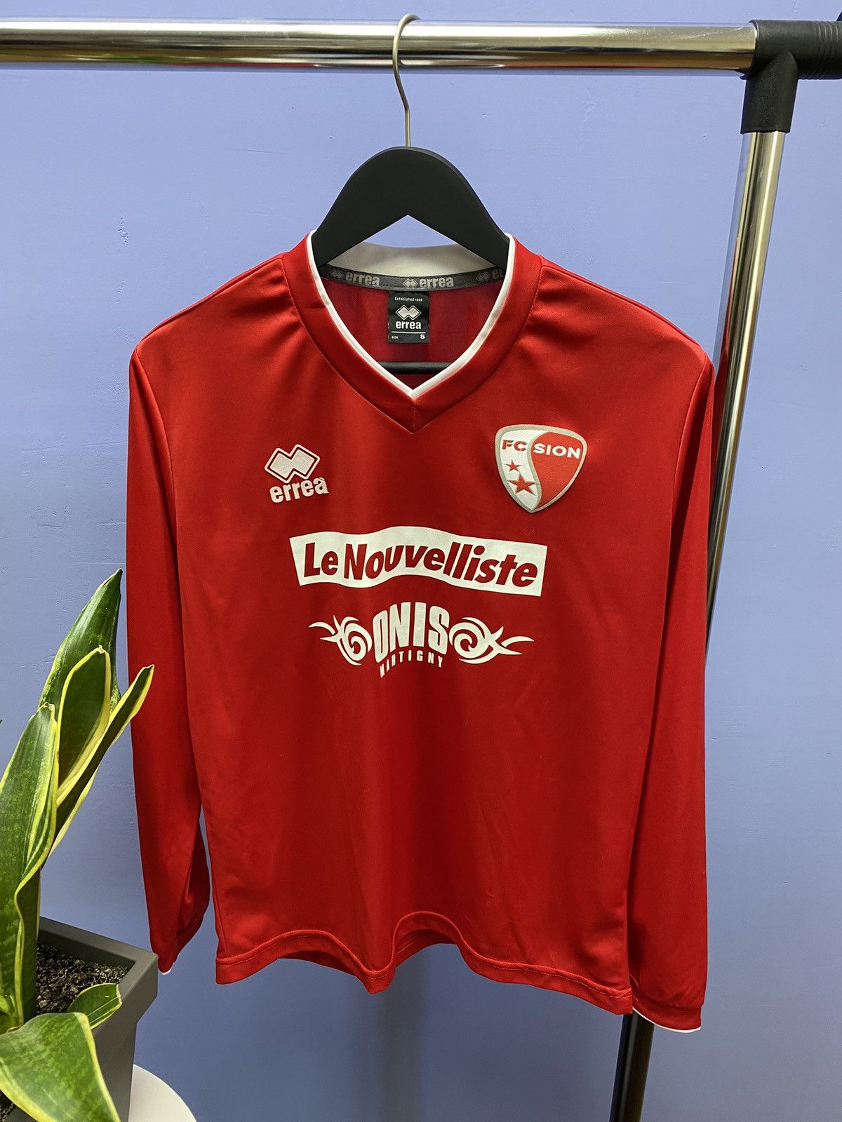 Other Errea 2012 2013 FC Sion Long Sleeve Soccer Jersey Size US S / EU 44-46 / 1 - 4 Thumbnail