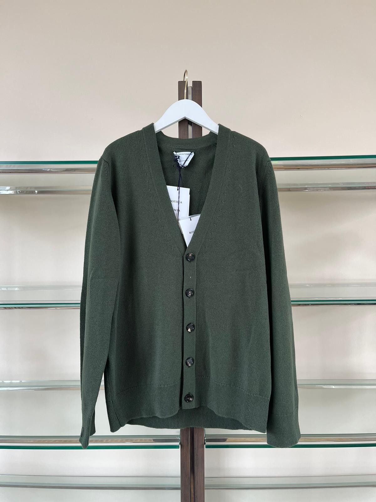 Bottega Veneta Scottish Cashmere Cardigan in Crocodile Size US S / EU 44-46 / 1 - 1 Thumbnail