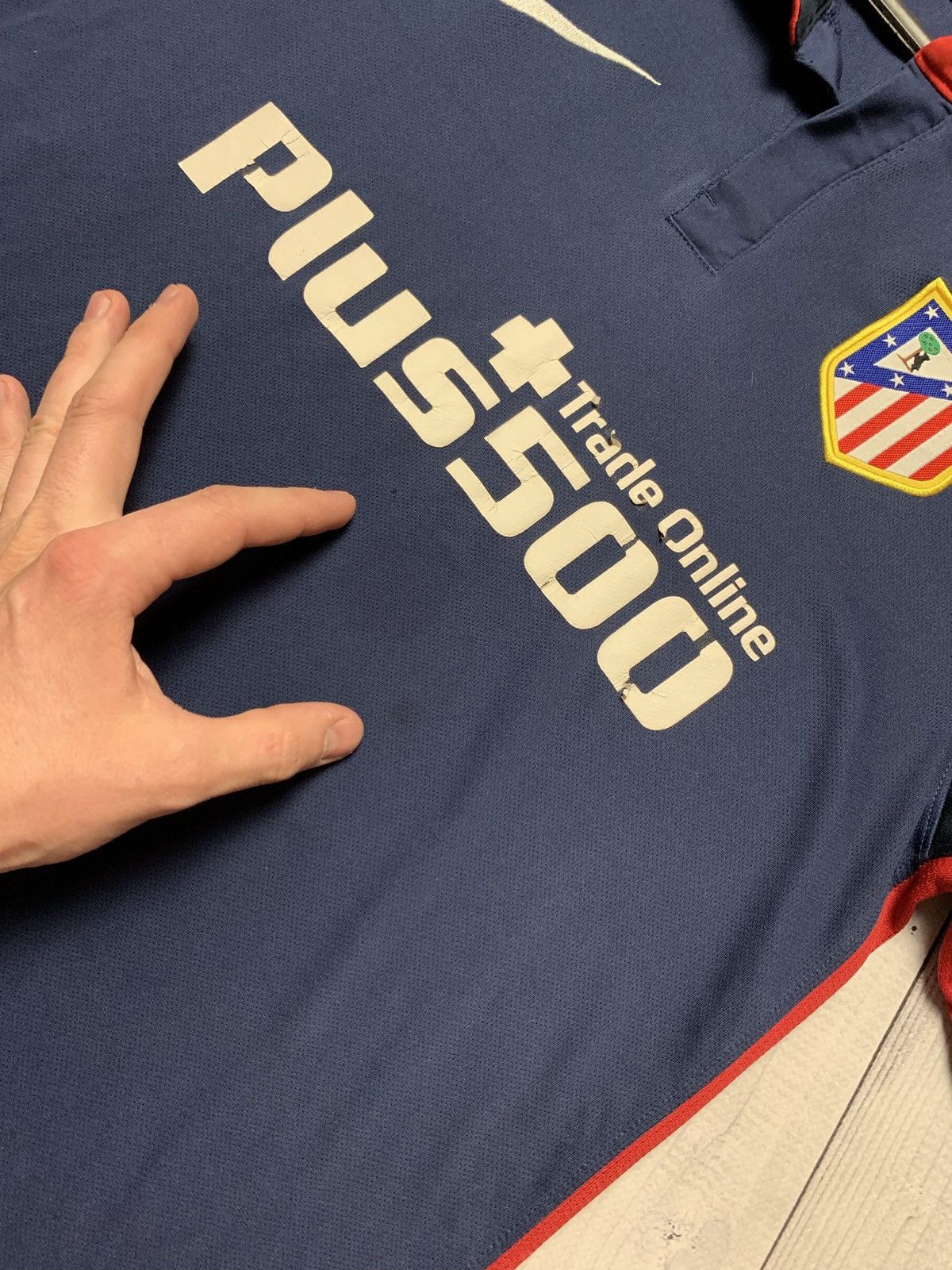 Nike × Vintage Nike Atletico Madrid soccer jersey size S Size US S / EU 44-46 / 1 - 4 Thumbnail