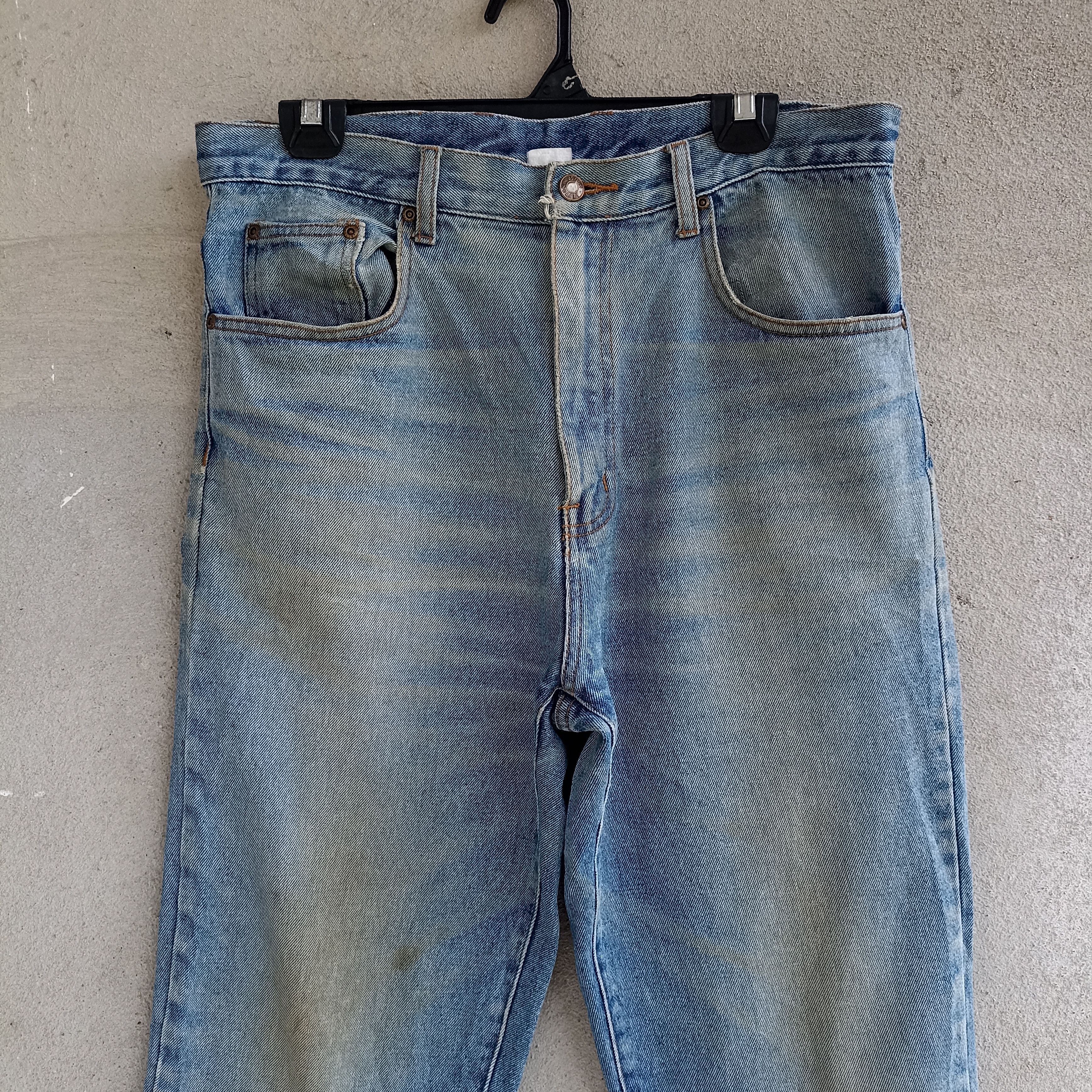 Japanese Brand × Vintage Faded Leyton House Workers Jeans Pant Size US 33 - 3 Thumbnail