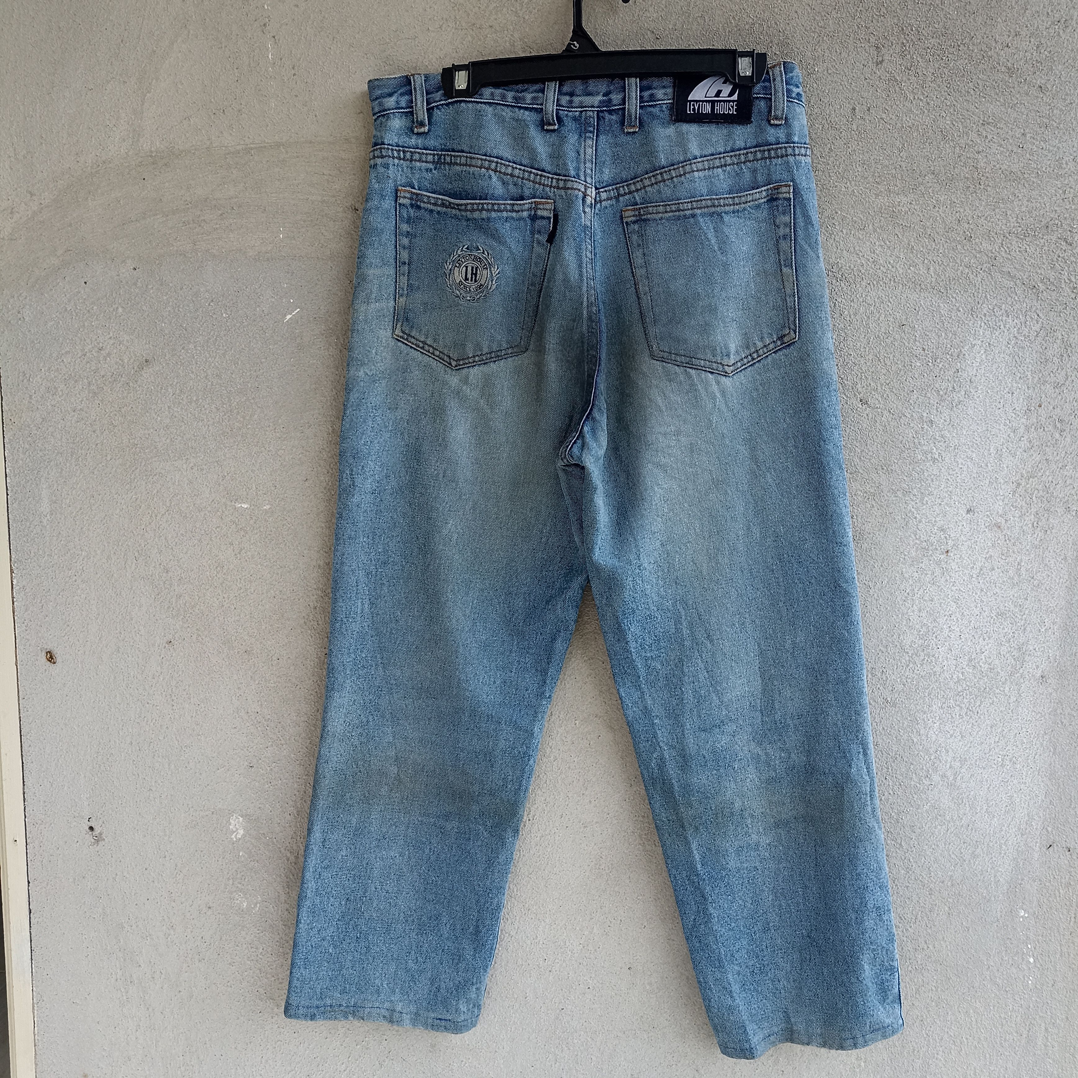 Japanese Brand × Vintage Faded Leyton House Workers Jeans Pant Size US 33 - 2 Thumbnail