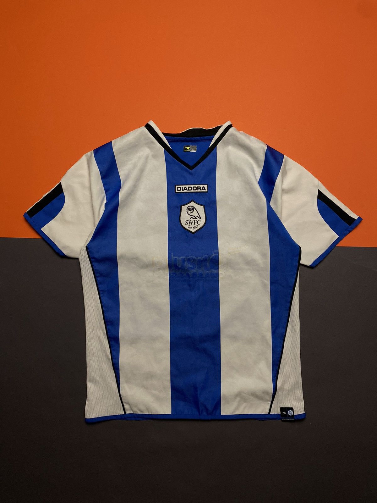 Maillot De Foot Diadora Nolel Vintage - Fabriqué En Italie - Taille L - Occasion