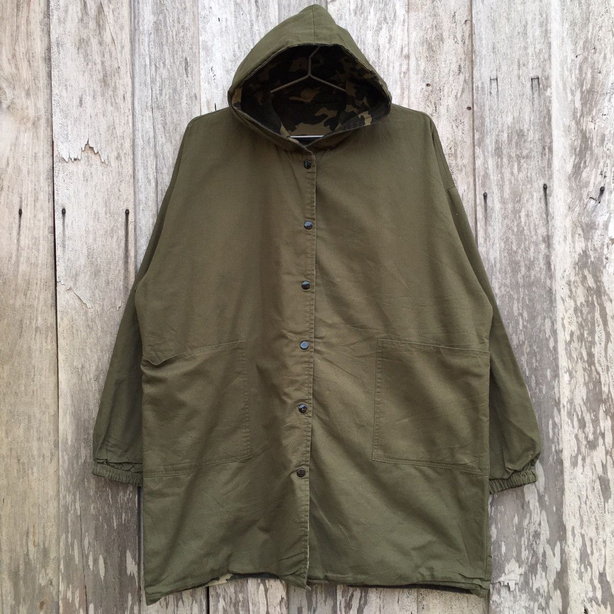 Vintage Vintage Military Camouflage Reversible Parka Jacket Size US XL / EU 56 / 4 - 2 Thumbnail