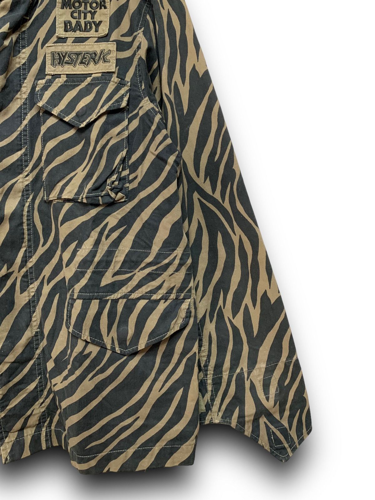 Hysteric Glamour HYSTERIC GLAMOUR MOTOR CITY BABY TIGER STRIPES JACKET HOODIE Size US M / EU 48-50 / 2 - 7 Thumbnail