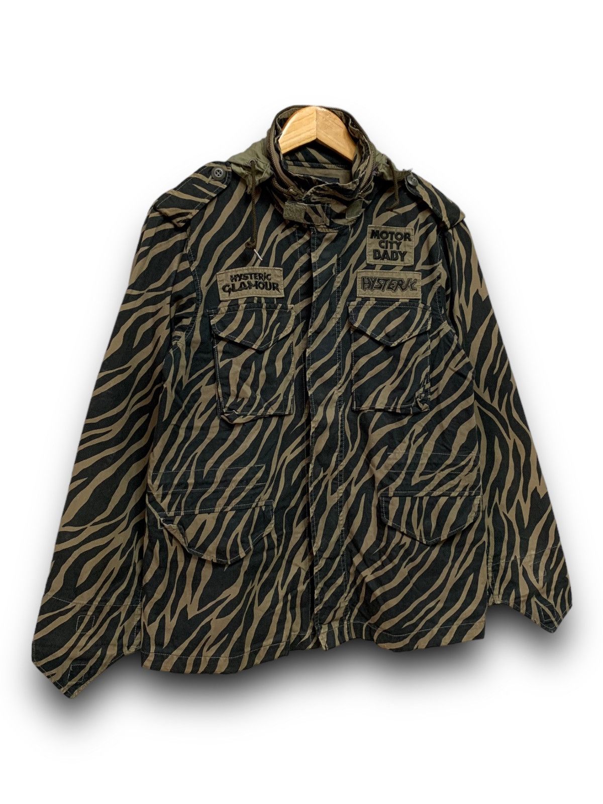 Hysteric Glamour HYSTERIC GLAMOUR MOTOR CITY BABY TIGER STRIPES JACKET HOODIE Size US M / EU 48-50 / 2 - 5 Thumbnail