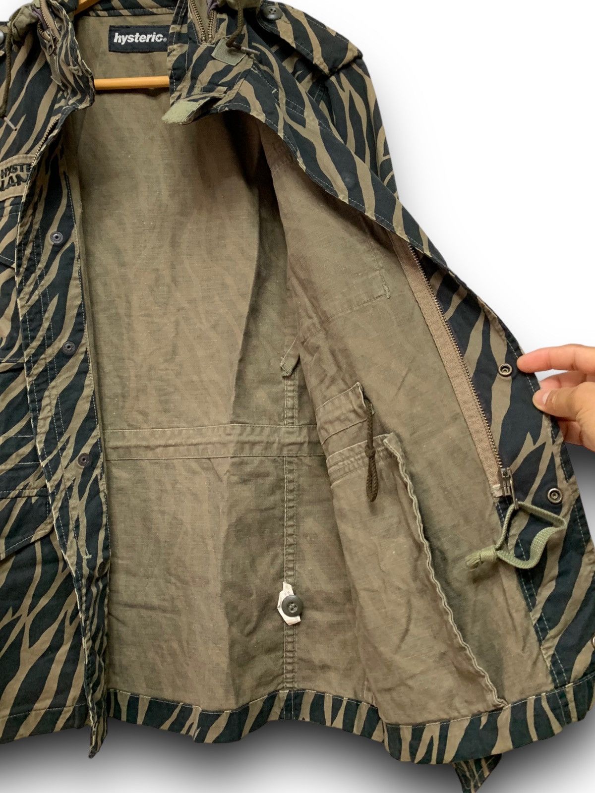 Hysteric Glamour HYSTERIC GLAMOUR MOTOR CITY BABY TIGER STRIPES JACKET HOODIE Size US M / EU 48-50 / 2 - 14 Thumbnail