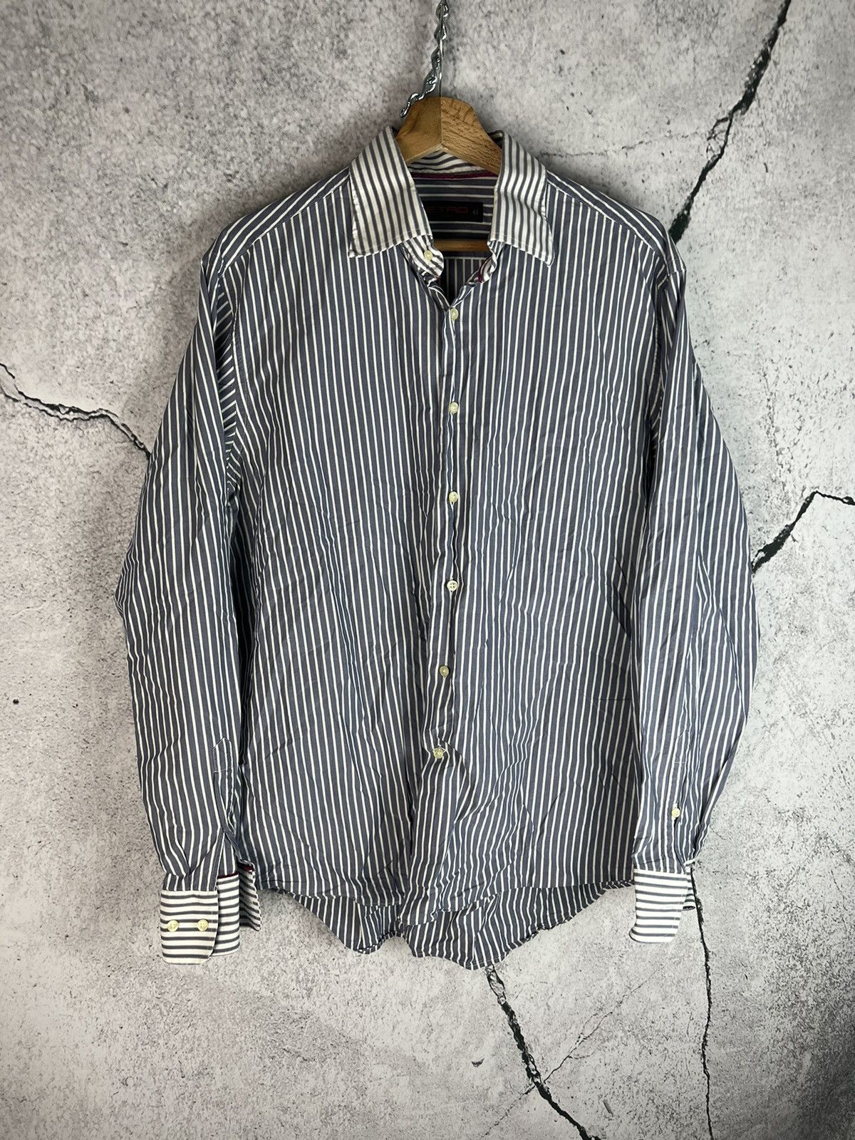 Etro Etro striped designer luxury shirt button up Size US L / EU 52-54 / 3 - 1 Thumbnail