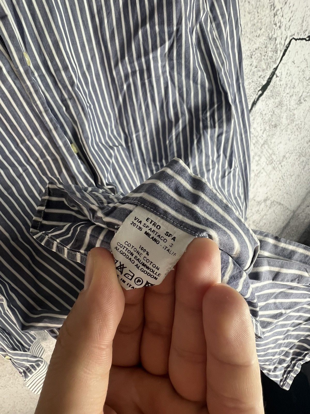 Etro Etro striped designer luxury shirt button up Size US L / EU 52-54 / 3 - 4 Thumbnail