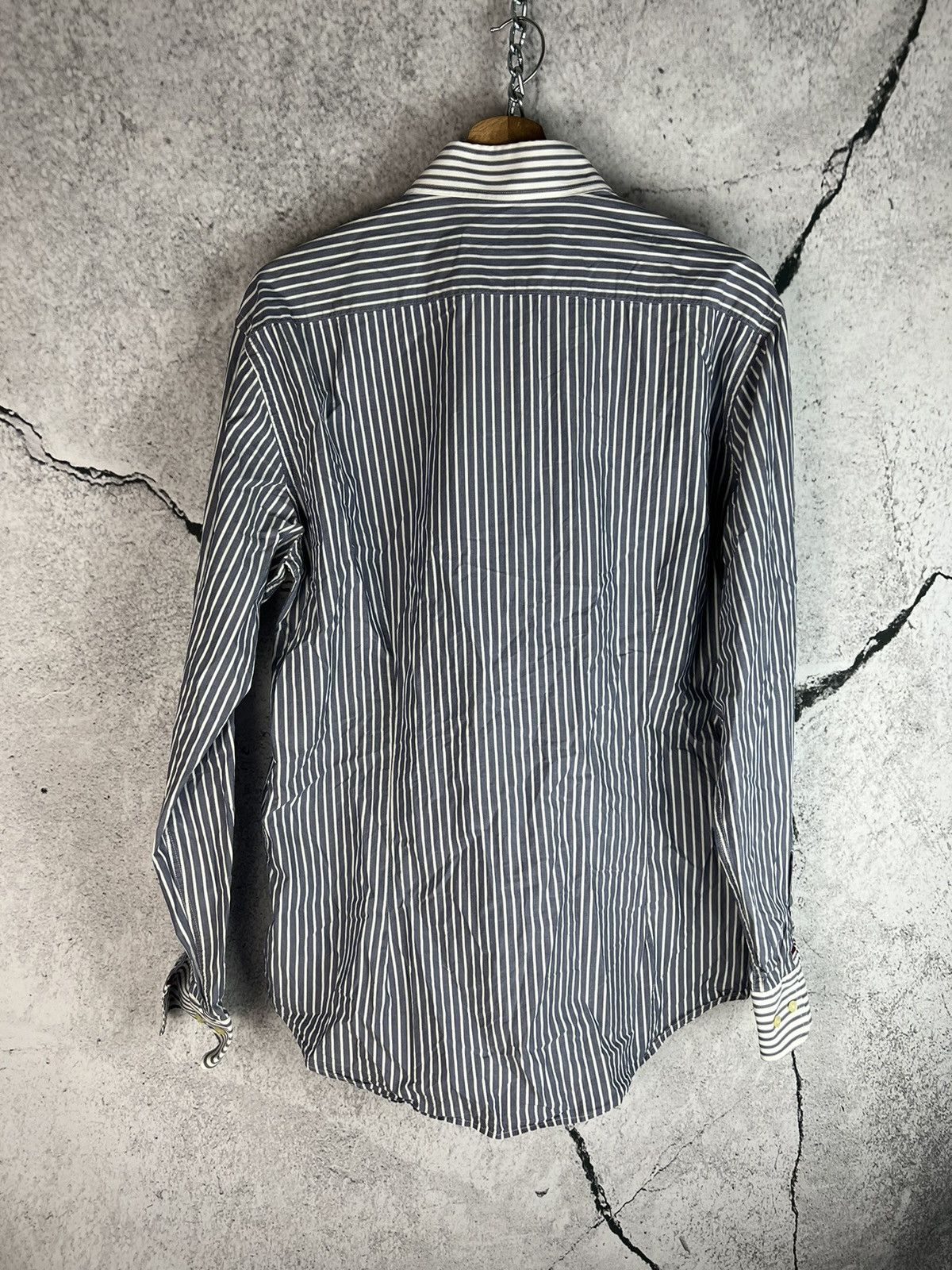 Etro Etro striped designer luxury shirt button up Size US L / EU 52-54 / 3 - 2 Thumbnail