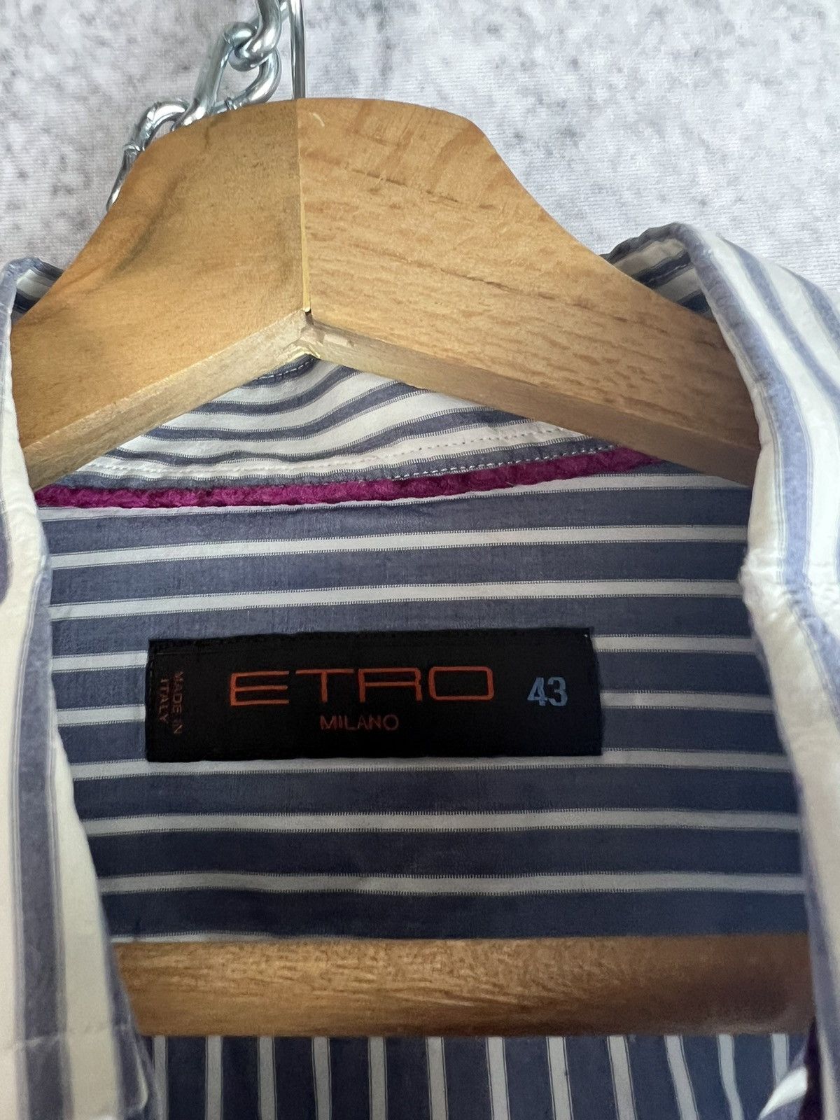 Etro Etro striped designer luxury shirt button up Size US L / EU 52-54 / 3 - 3 Thumbnail