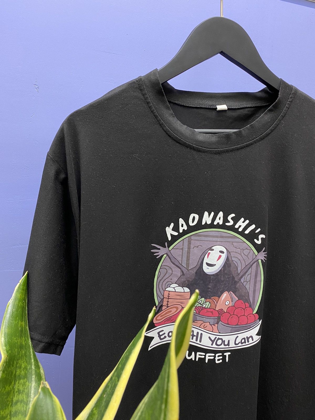 Anime Spirited Away Kaonashi T Shirt Anime Tee Men’s XL Logo Black Size US XL / EU 56 / 4 - 6 Thumbnail