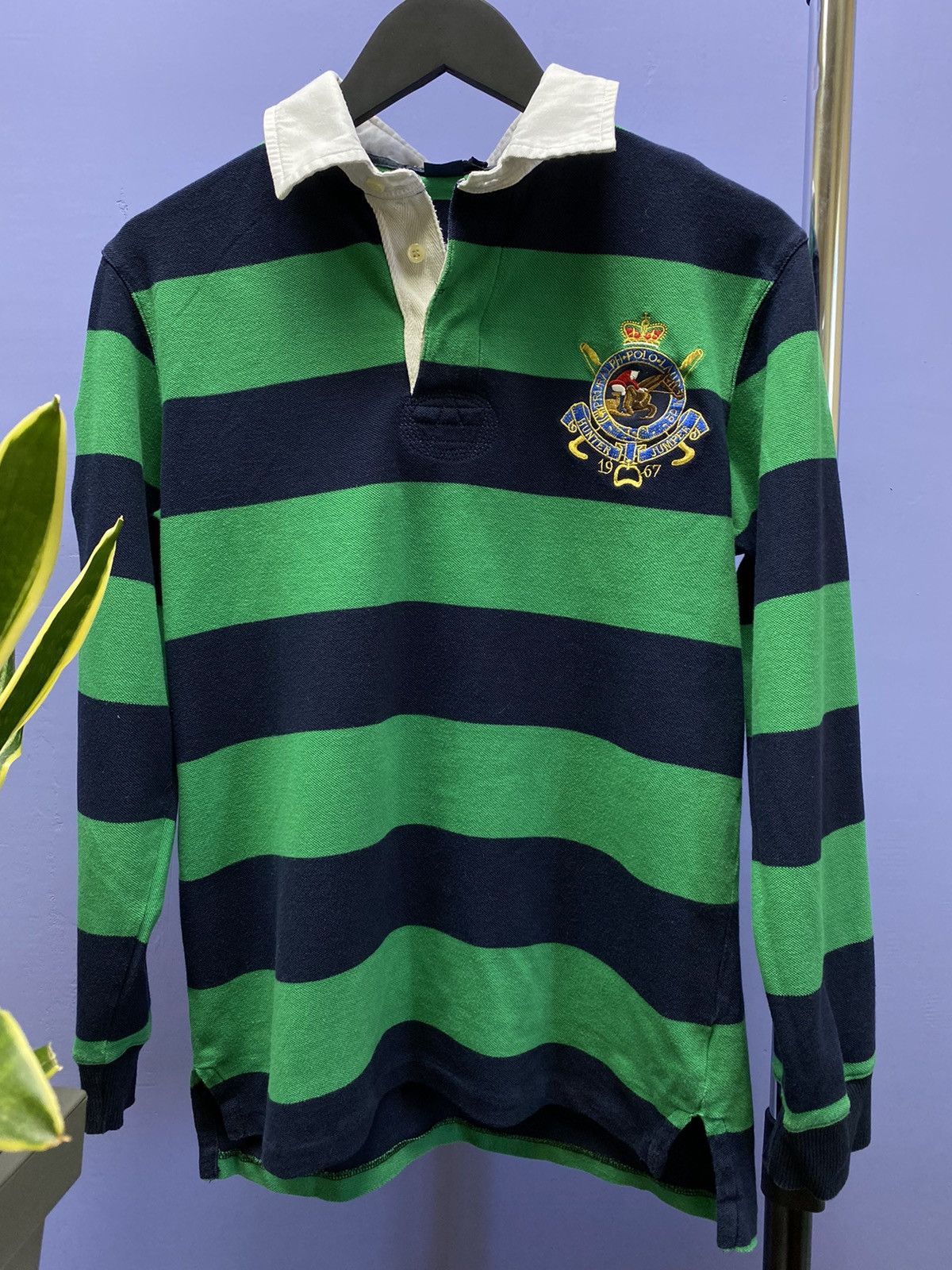 Polo Ralph Lauren × Ralph Lauren Polo Ralph Lauren Hunter Jumper Striped Long Sleeve T Shirt Size US L / EU 52-54 / 3 - 6 Thumbnail