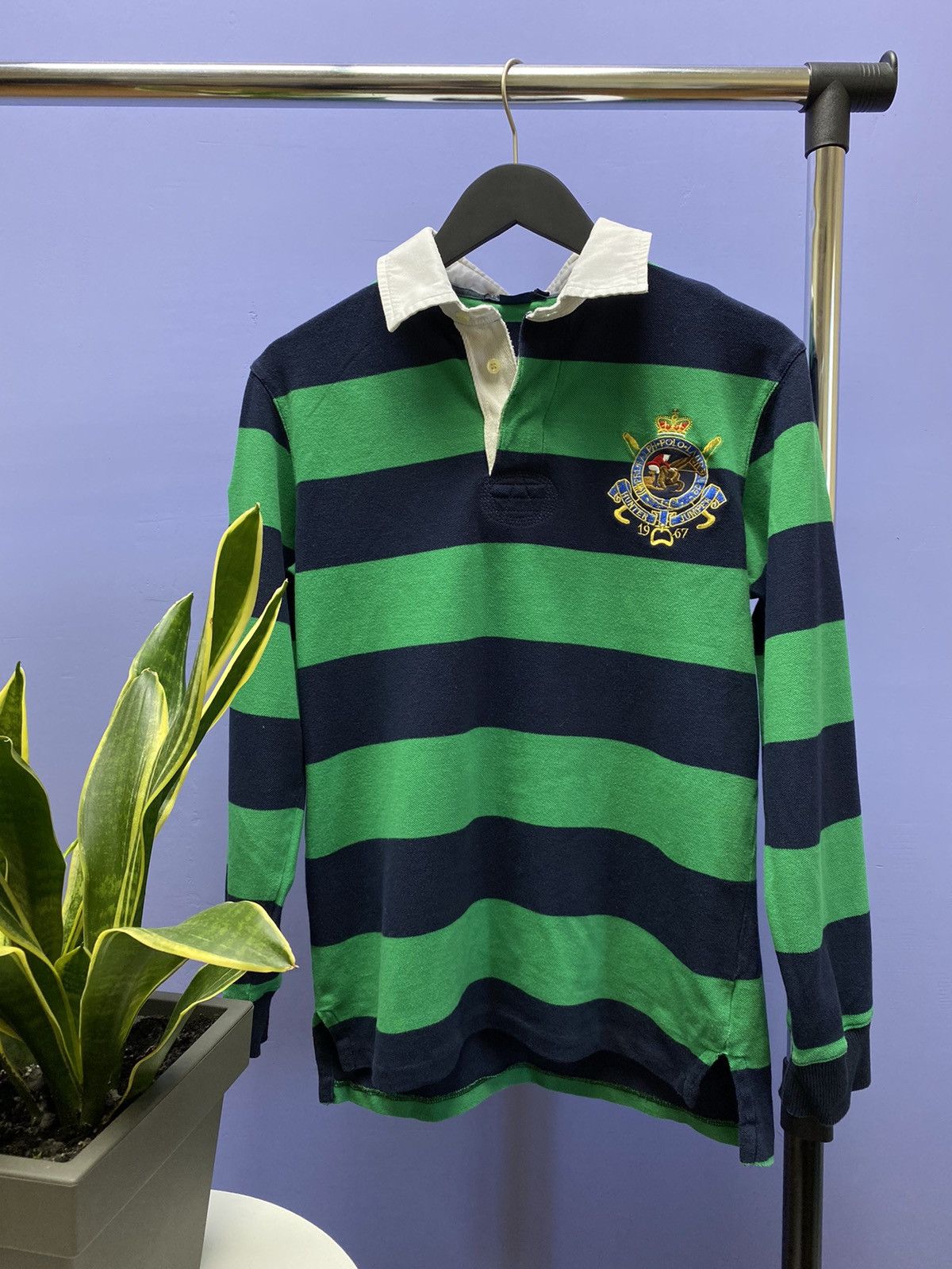 Polo Ralph Lauren × Ralph Lauren Polo Ralph Lauren Hunter Jumper Striped Long Sleeve T Shirt Size US L / EU 52-54 / 3 - 1 Thumbnail