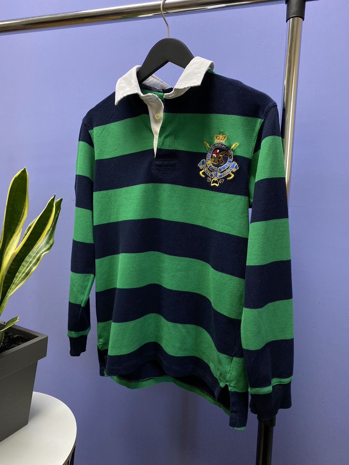 Polo Ralph Lauren × Ralph Lauren Polo Ralph Lauren Hunter Jumper Striped Long Sleeve T Shirt Size US L / EU 52-54 / 3 - 2 Thumbnail