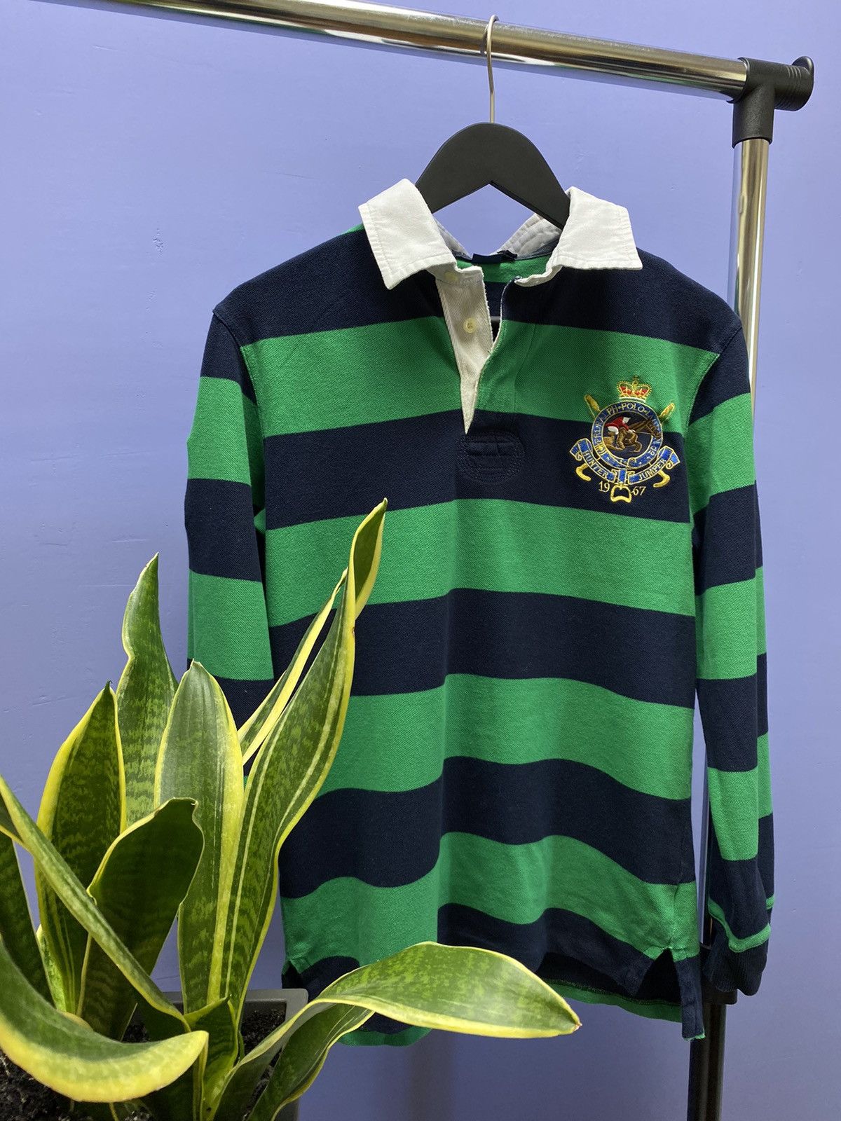 Polo Ralph Lauren × Ralph Lauren Polo Ralph Lauren Hunter Jumper Striped Long Sleeve T Shirt Size US L / EU 52-54 / 3 - 3 Thumbnail