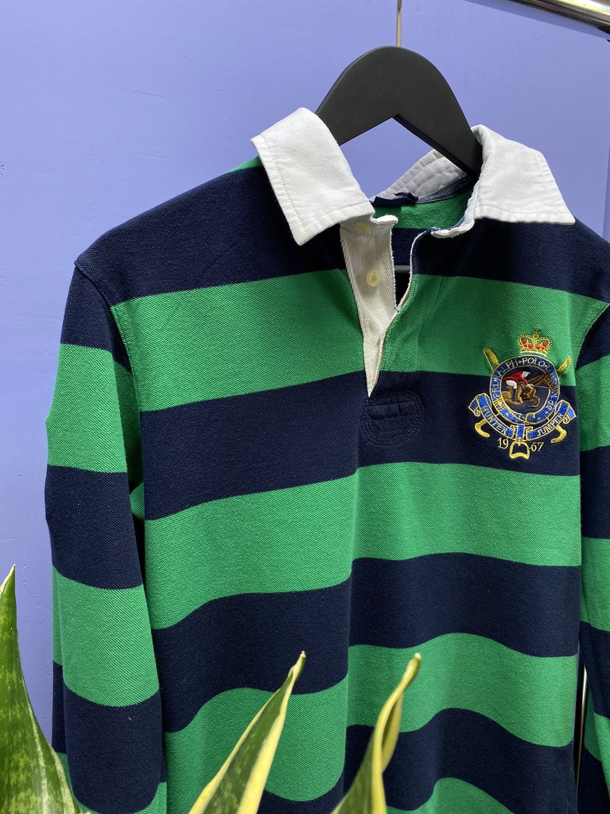 Polo Ralph Lauren × Ralph Lauren Polo Ralph Lauren Hunter Jumper Striped Long Sleeve T Shirt Size US L / EU 52-54 / 3 - 7 Thumbnail