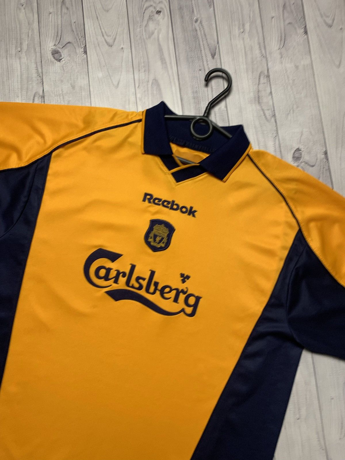 Reebok × Vintage Vintage Liverpool soccer jersey orange away rare size L Size US L / EU 52-54 / 3 - 2 Thumbnail