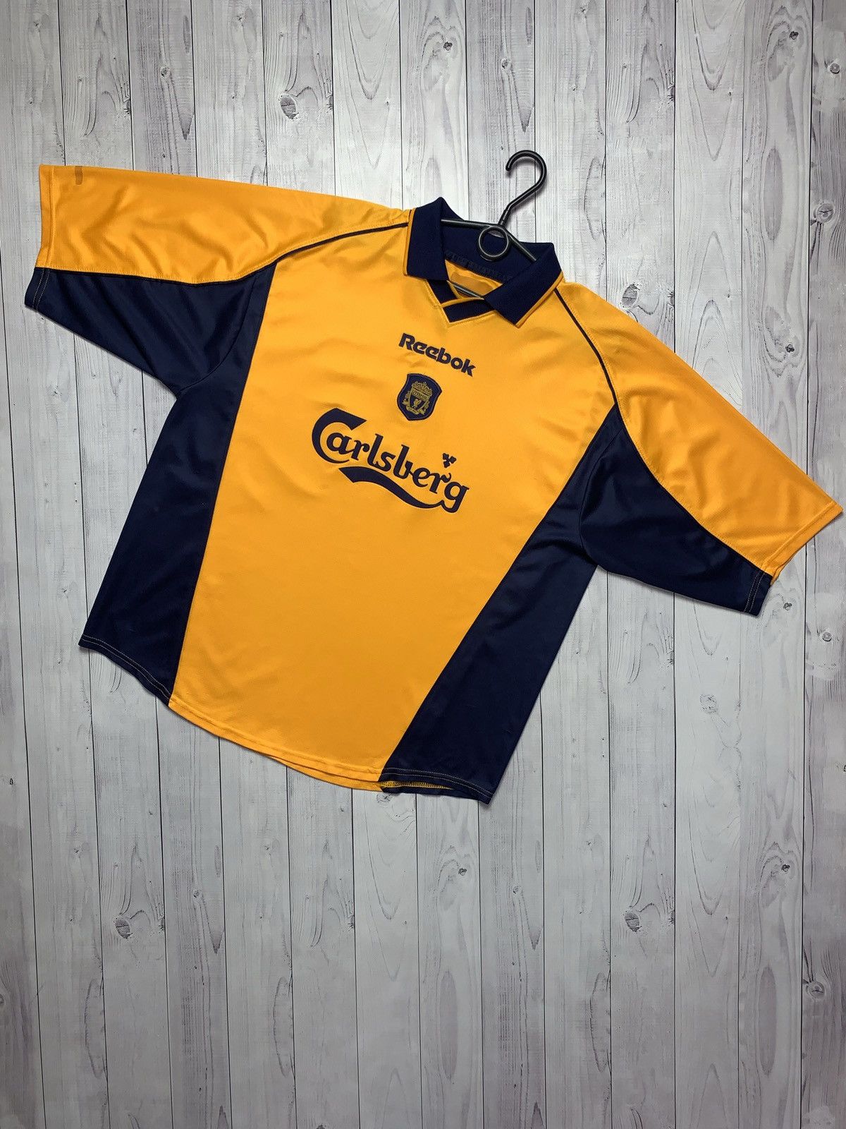 Reebok × Vintage Vintage Liverpool soccer jersey orange away rare size L Size US L / EU 52-54 / 3 - 1 Thumbnail