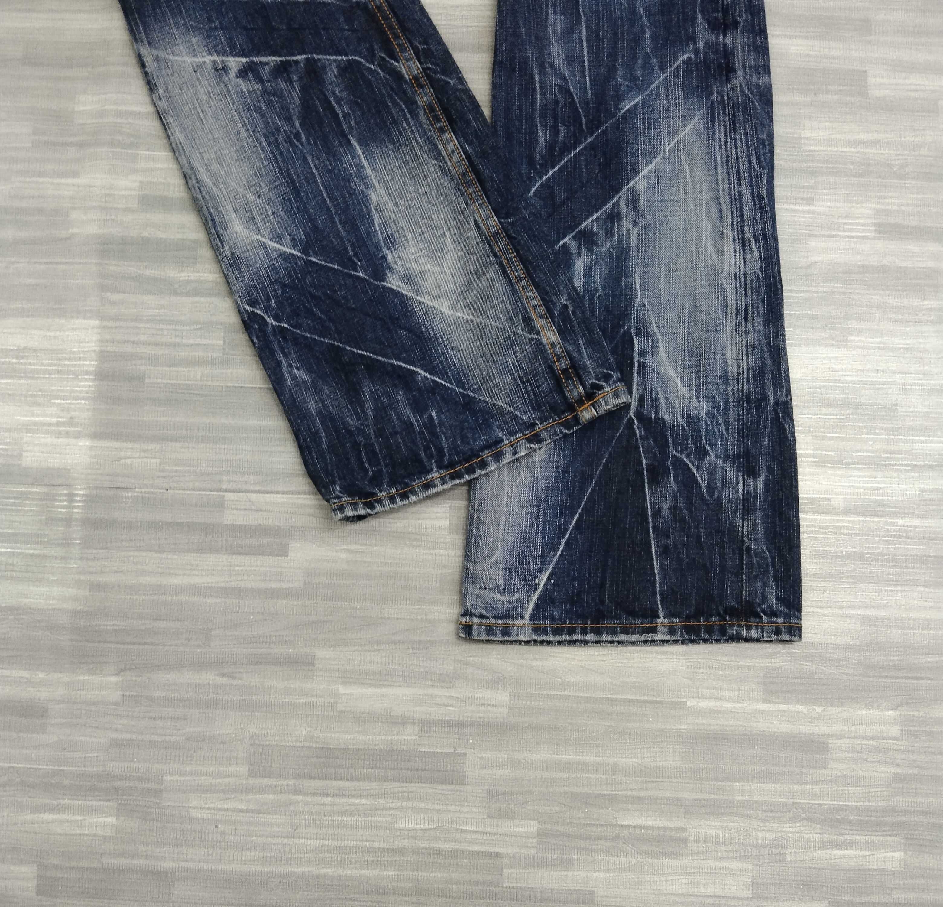 Japanese Brand FLARE🔥SUPER SICK WASHED UNBRAND STUDDED DENIM PANTS Size US 30 / EU 46 - 7 Thumbnail
