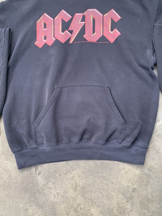 Band Tees Vintage boxy AC DC Hoodie Big ACDC Logo | Grailed