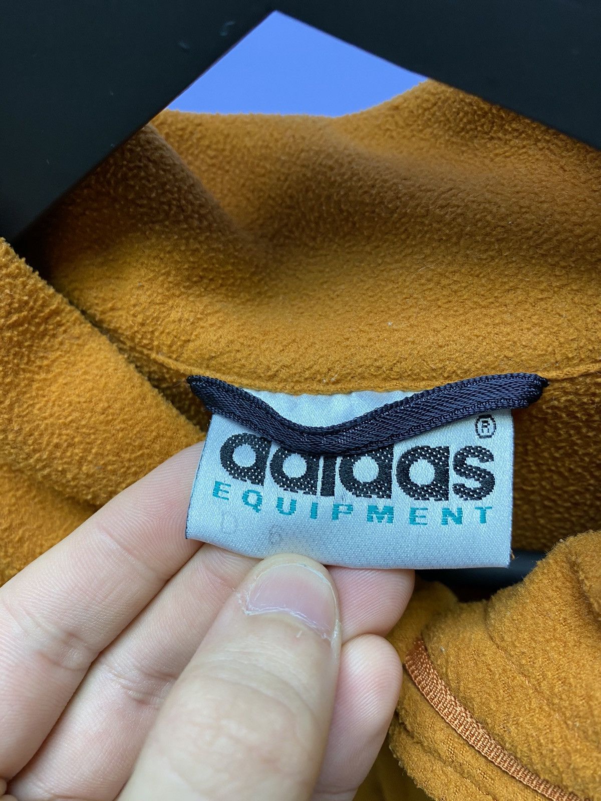 Adidas × Vintage Vintage Adidas Equipment Half Zip Fleece Sweatshirt Jacket Size US M / EU 48-50 / 2 - 8 Thumbnail