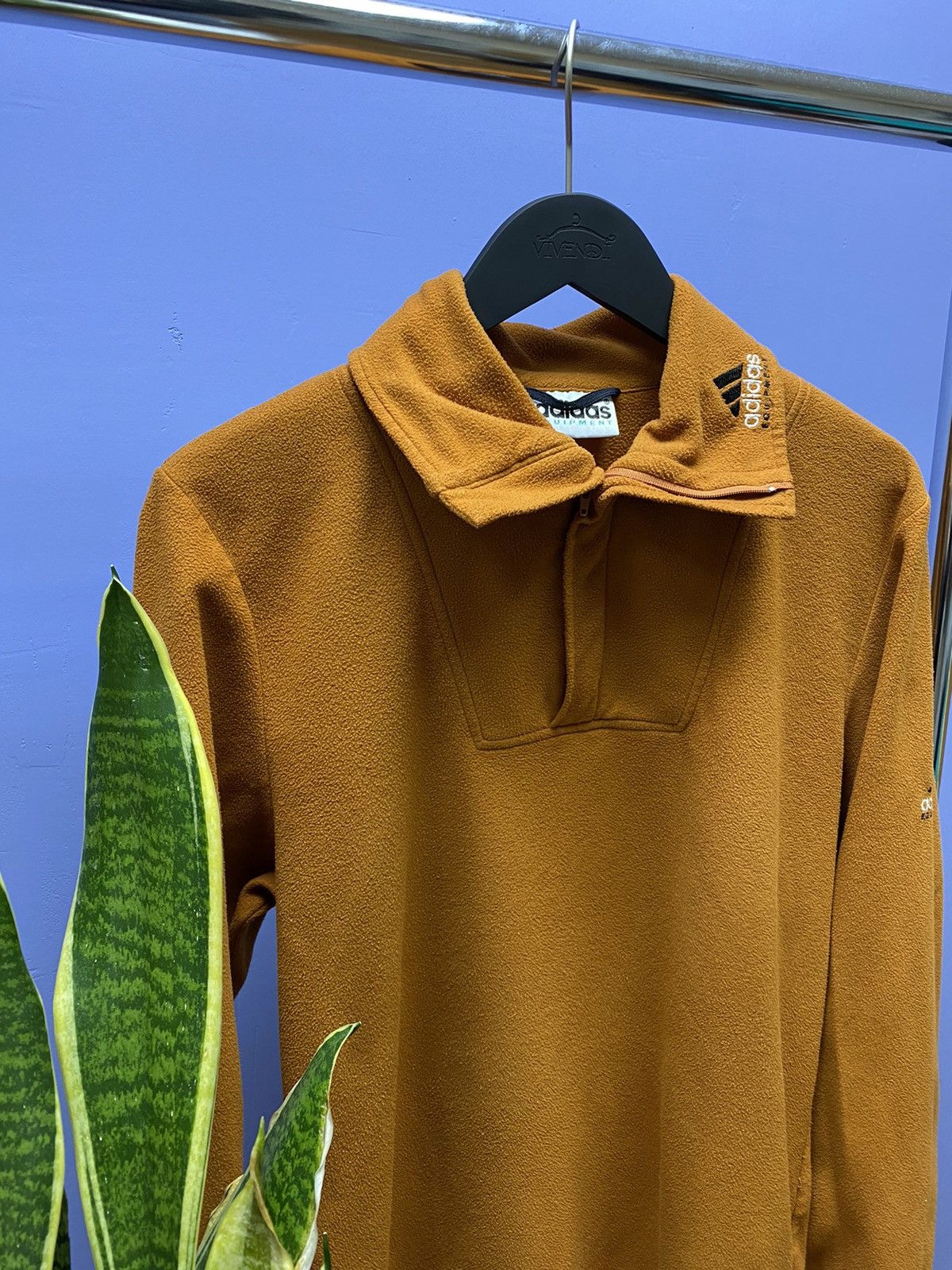 Adidas × Vintage Vintage Adidas Equipment Half Zip Fleece Sweatshirt Jacket Size US M / EU 48-50 / 2 - 4 Thumbnail